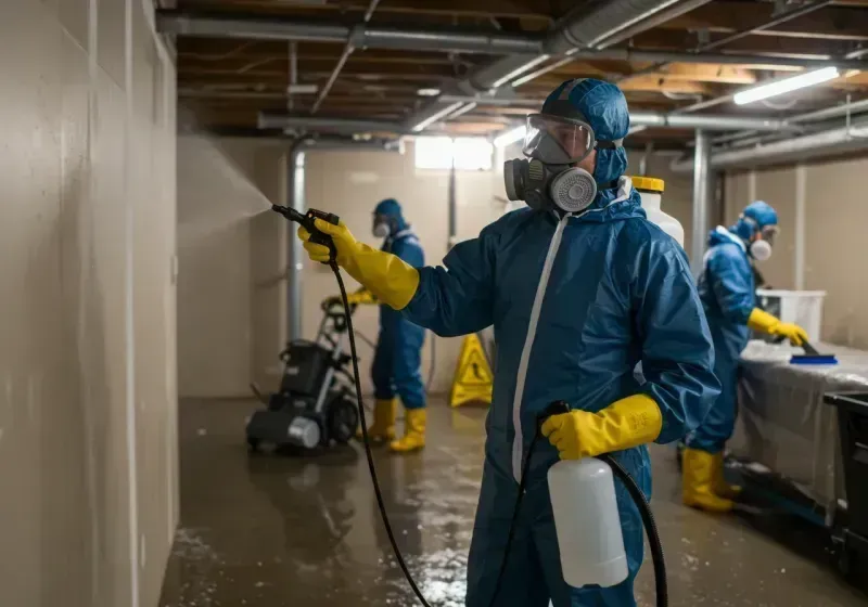 Basement Sanitization and Antimicrobial Treatment process in Antelope, CA