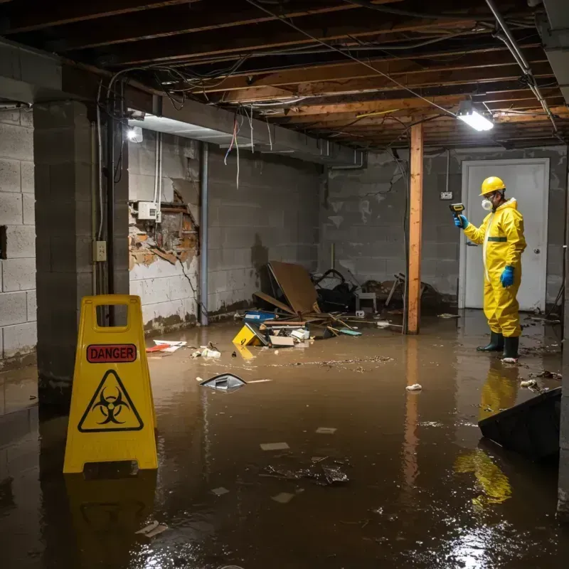 Flooded Basement Electrical Hazard in Antelope, CA Property